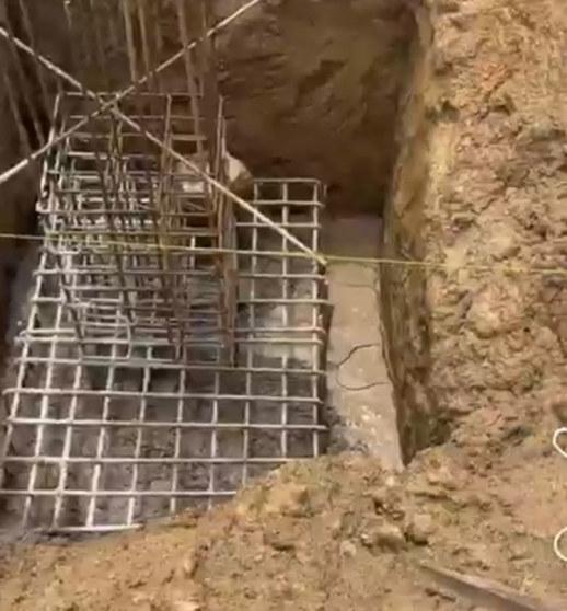 Foundation reinforcement on a Brillmasons site